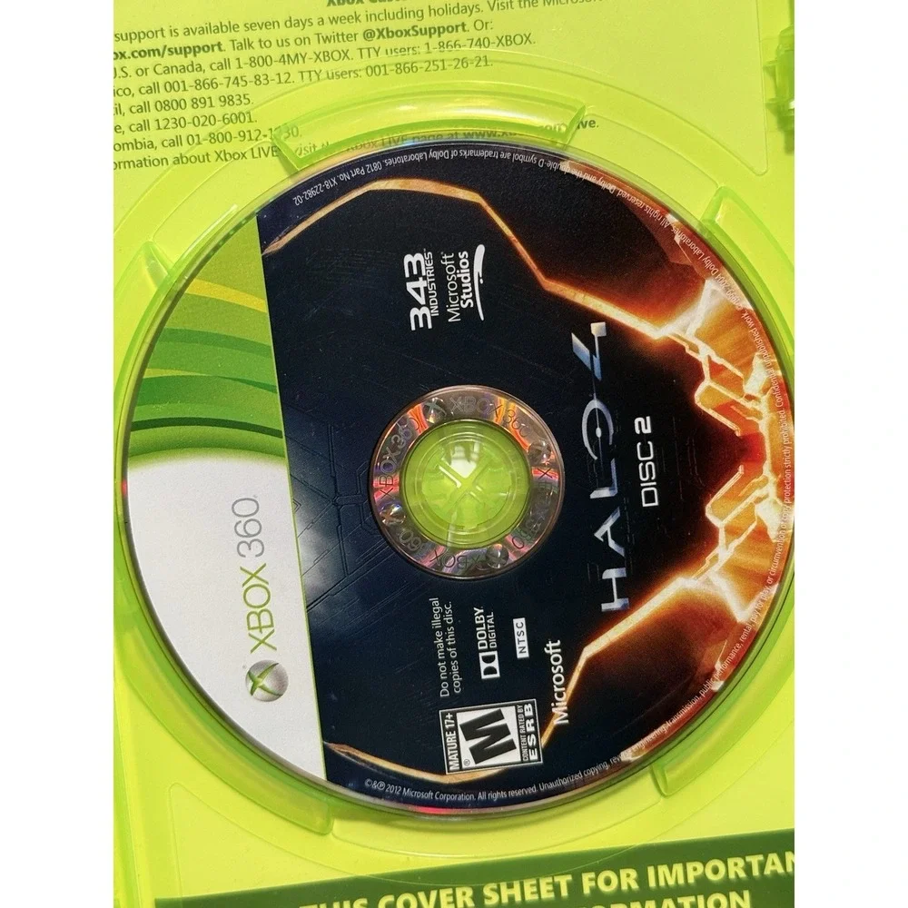 Halo 4 -‎ Xbox 360 - 2 Disc Set - Tested Working Excellent